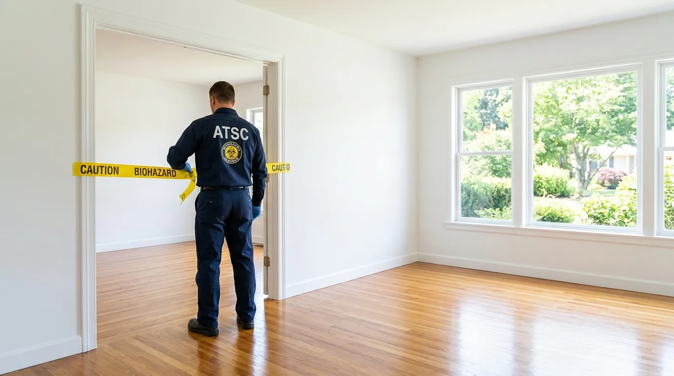Certified biohazard cleanup crew performing Crime Scene Cleanup in Silver Lake